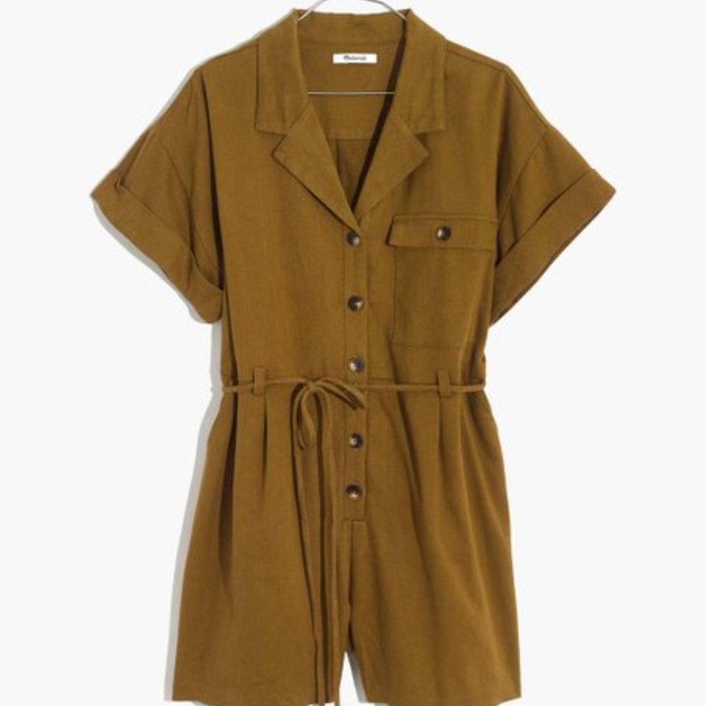 Madewell Belted Safari Romper